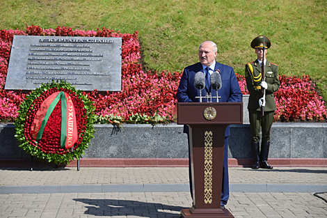 Торжественное мероприятие на мемориальном комплексе 