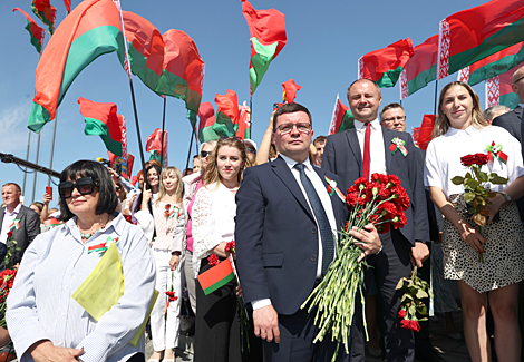 Solemn event at the Mound of Glory memorial complex