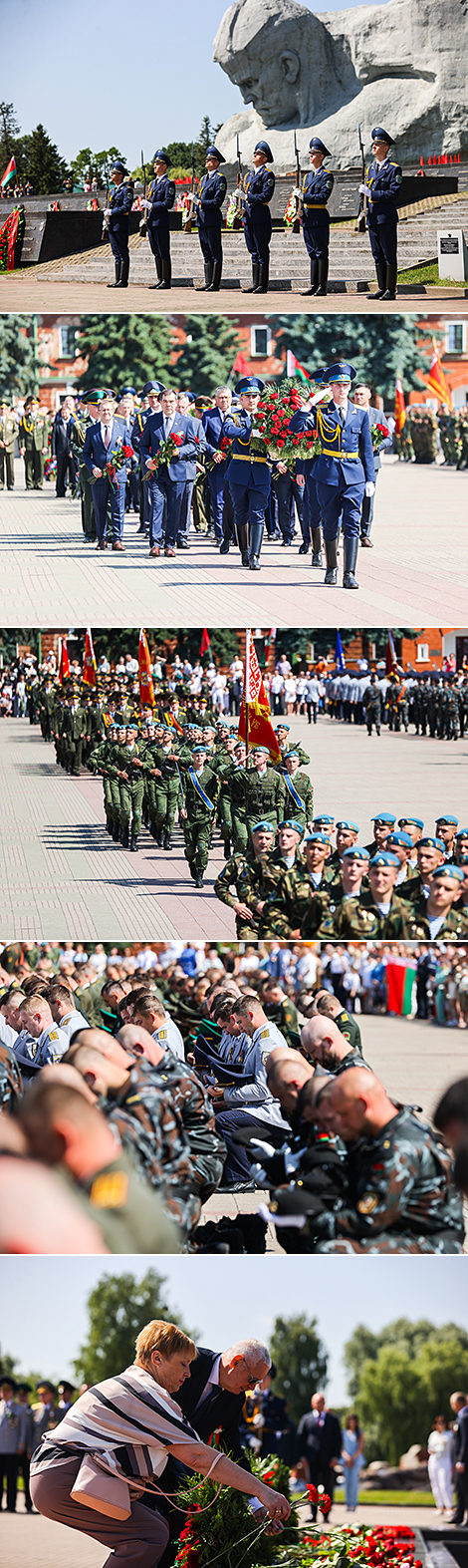 Wreath-laying ceremony at Brest Fortress