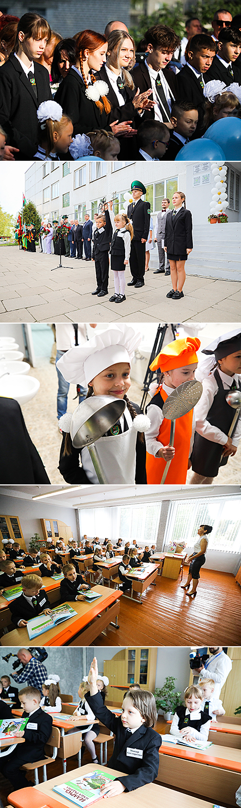 A back-to-school ceremony in the school No.31 in Brest 