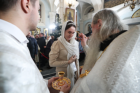 Рождественский сочельник в минском Свято-Духовом кафедральном соборе 