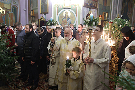 Рождественское богослужение в гродненском храме