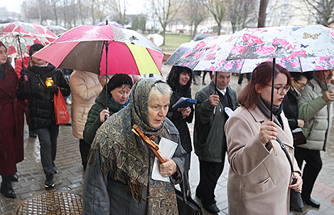 Беларускія католікі адсвяткавалі Вербную нядзелю