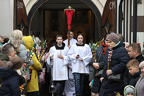 Вербное воскресенье в Минске 