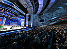 Belarusian President Aleksandr Lukashenko speaks at the 7th Belarusian People’s Congress