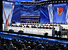 Belarusian President Aleksandr Lukashenko speaks at the 7th Belarusian People’s Congress