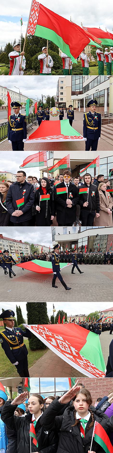 В Витебске прошла церемония празднования Дня государственных флага, герба и гимна