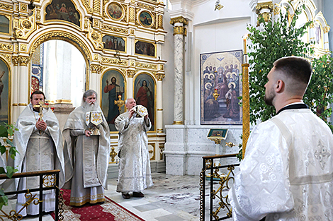 Всебелорусская молитва в Свято-Духовом кафедральном соборе Минска