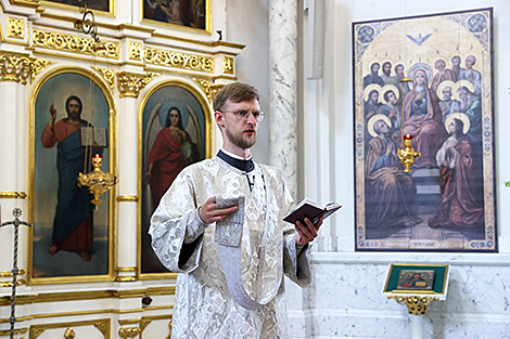 Всебелорусская молитва в Свято-Духовом кафедральном соборе Минска