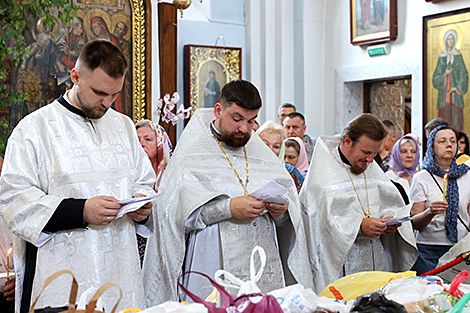 Всебелорусская молитва в Свято-Духовом кафедральном соборе Минска