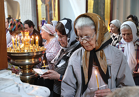 Всебелорусская молитва в Свято-Духовом кафедральном соборе Минска