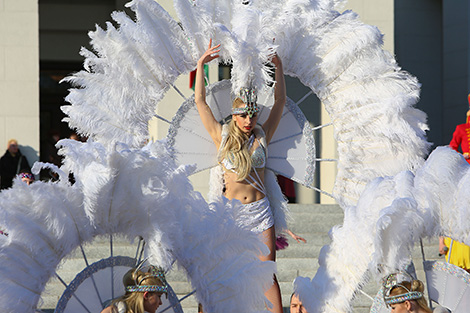 Fountain opening ceremony in Minsk 