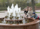 Fountains in Pobeditelei  Park in Vitebsk