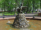 Fountain A Boy with a Swan in the Alexander Park 