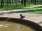 Fountain A Boy with a Swan in the Alexander Park 