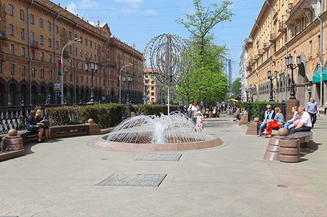 Fountains in Lenin Street, Minsk