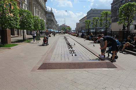 Fountains in Lenin Street, Minsk