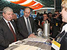 Deputy Prime Minister of Belarus Vladimir Semashko on a tour of the expo