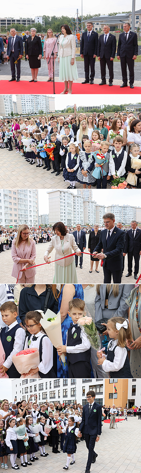 Opening ceremony of new building of Zhores Alferov gymnasium No. 42 in Minsk