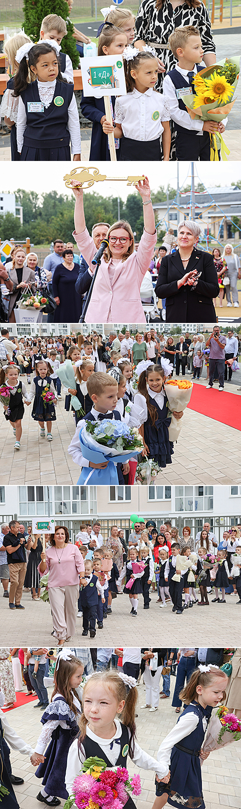 Opening ceremony of new building of Zhores Alferov gymnasium No. 42 in Minsk