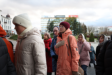 Прихожане Свято-Духова кафедрального собора Минска 