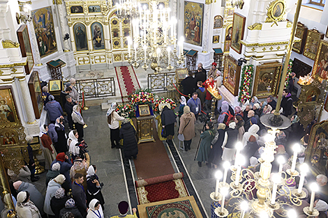 Торжественное богослужение в Свято-Духовом кафедральном соборе Минска