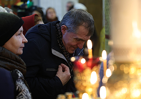 Торжественное богослужение в Свято-Духовом кафедральном соборе Минска