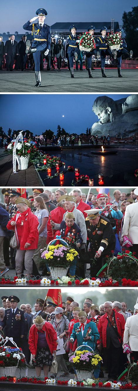 Commemorative meeting Candle of Memory dedicated to the 75th anniversary of the beginning of the Great Patriotic War at the Brest Hero Fortress memorial