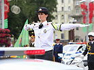 Belarus’ road police marked its 80th anniversary with an exhibition of road police cars of different years in Minsk downtown