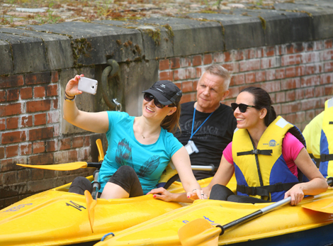 Kayak race on Augustow Canal 