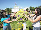 Fruit art objects in Polotsk