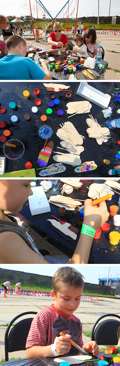 Children’s area at Tankman’s Day celebrations