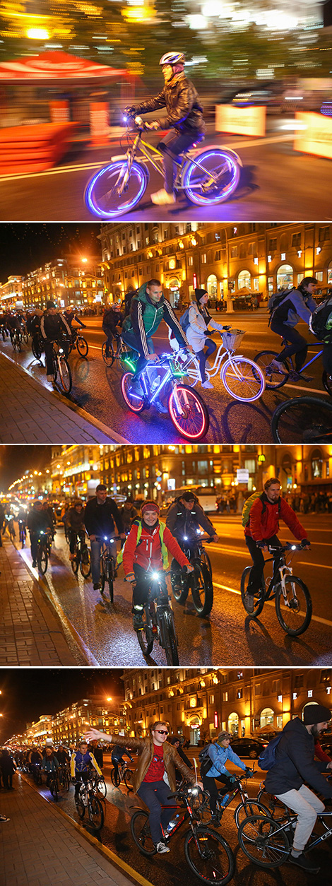 Bike ride during Car-Free Day in Minsk 