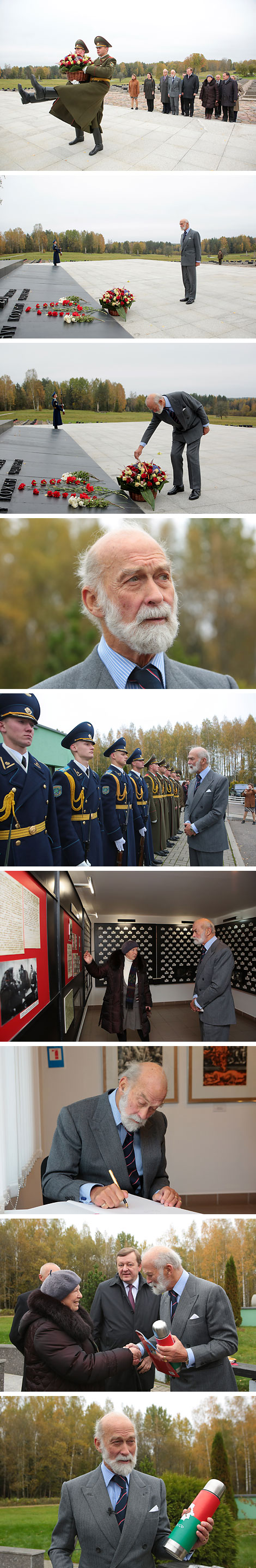 Prince Michael of Kent visits Khatyn memorial