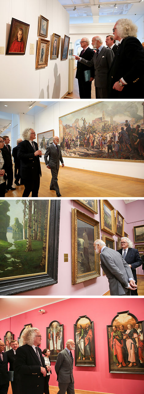 Prince Michael of Kent visits National Art Museum 