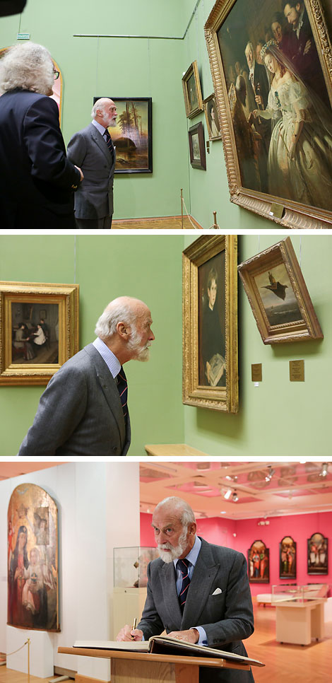 Prince Michael of Kent visits National Art Museum 