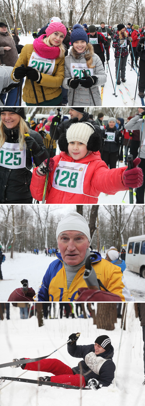 Celebrating snow day in Gomel