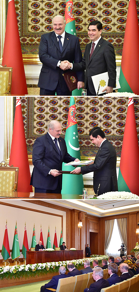 Alexander Lukashenko and Gurbanguly Berdimuhamedow adopted a joint statement