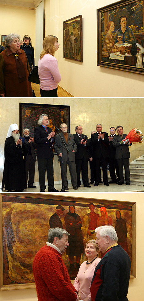 An exhibition of paintings by Belarus People's Artist Mikhail Savitsky dedicated to his 85th anniversary, 19 February 2007 