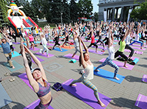 International Yoga Day in Minsk