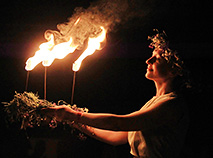 Fire show in Dudutki