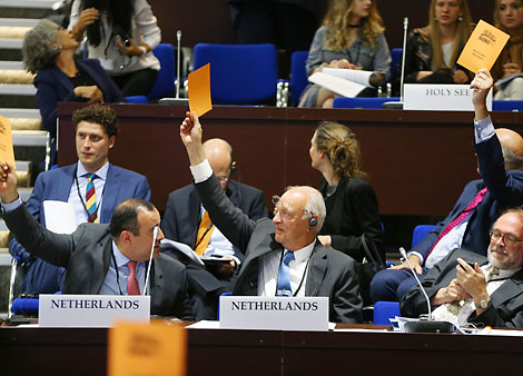 During the plenary session
