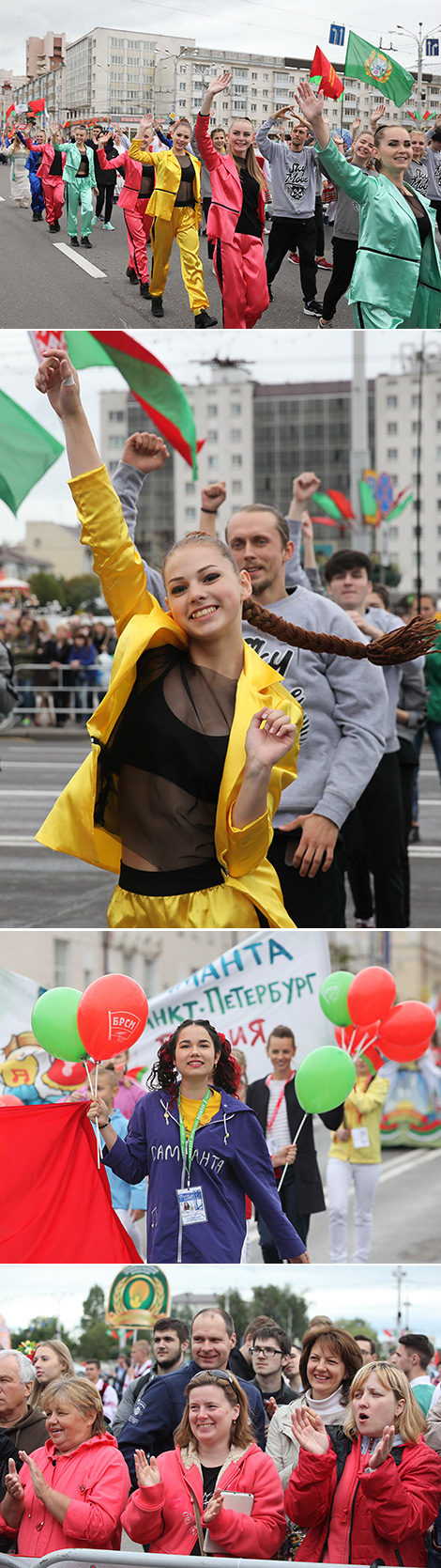 Youth art parade BelaRus in My Heart in Vitebsk streets