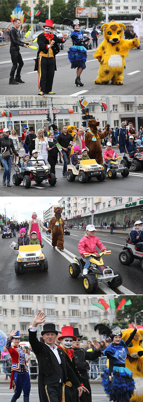 Youth art parade BelaRus in My Heart in Vitebsk streets