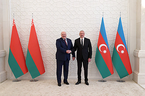 Lukashenko, Aliyev meeting in Zagulba Presidential Palace