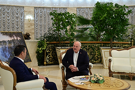 Lukashenko meeting with Kyrgyzstan president