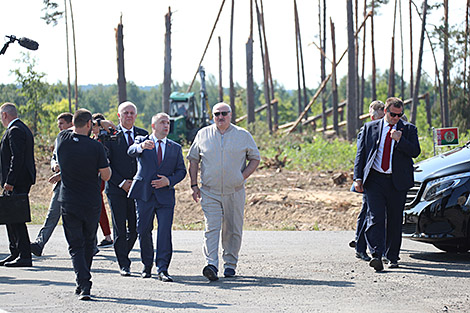 Lukashenko steers storm recovery, timber salvaging effort