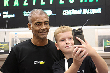 Brazil's football legends Romário, Edmílson visit Belarus, share impressions