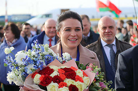 Belarus’ first cosmonaut returns home