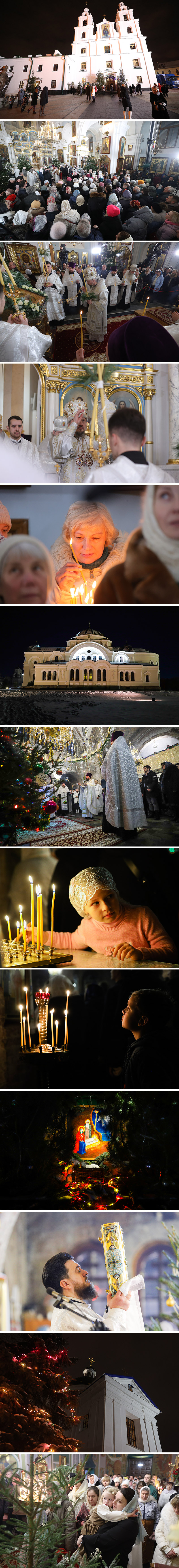 Christmas services in Orthodox churches of Belarus